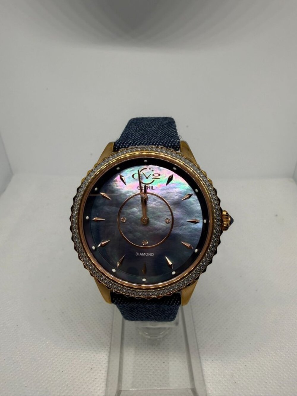 GV2 Gevril Siena 11705-425 Women's 38mm Rose Gold Diamond MOP #101/500 Watch